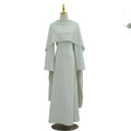 Abaya femme cape et perles – robe longue ample pour occasions