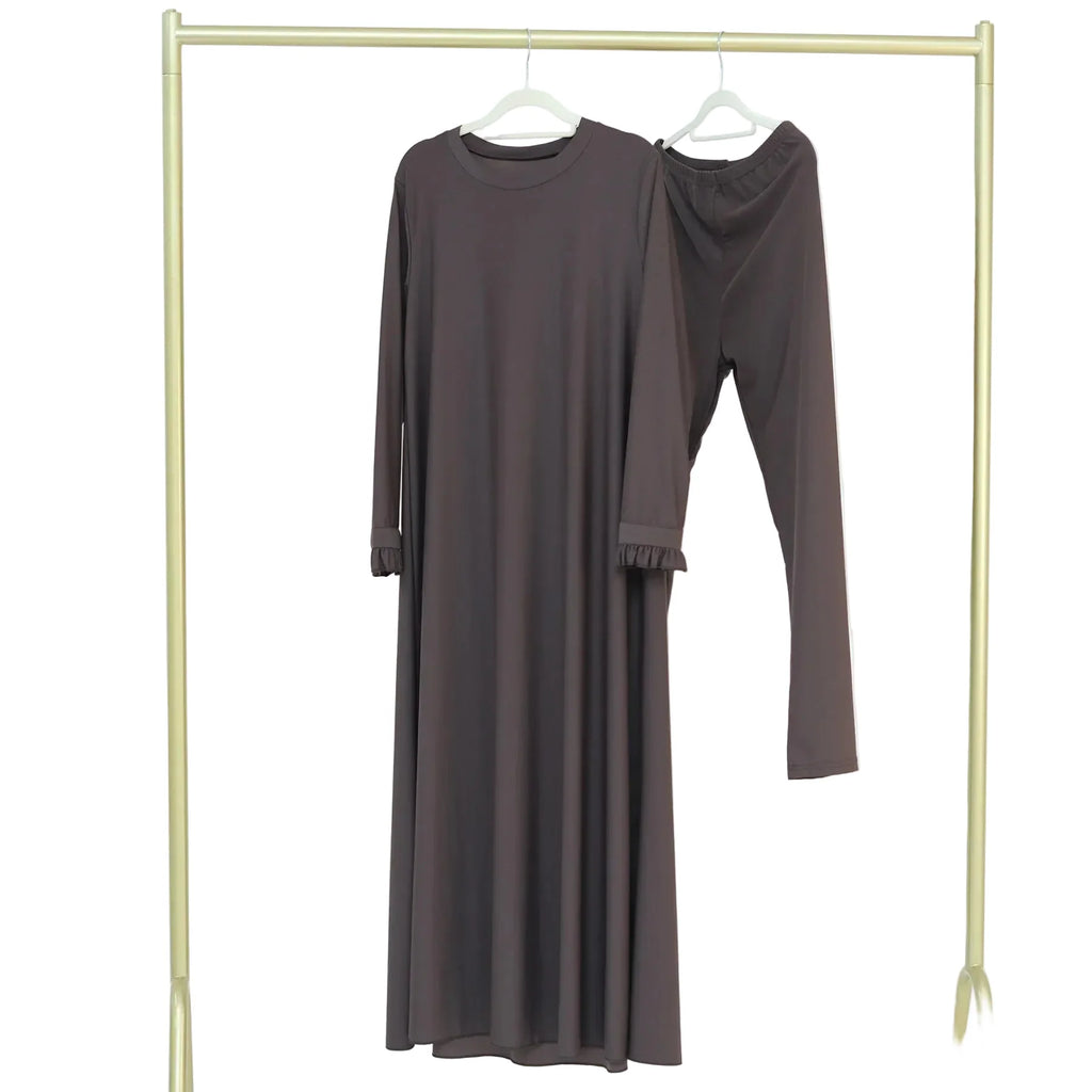 Burkini Femme 2 Pièces – Maillot de Bain Modeste avec Pantalon et Tunique