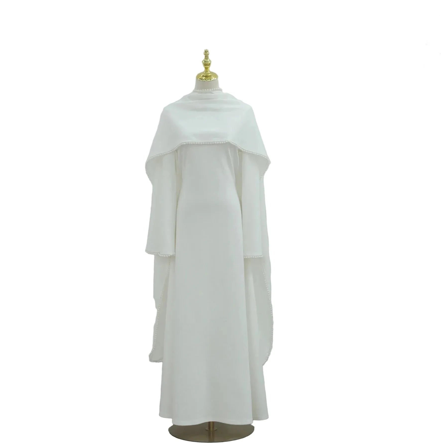 Abaya femme cape et perles – robe longue ample pour occasions