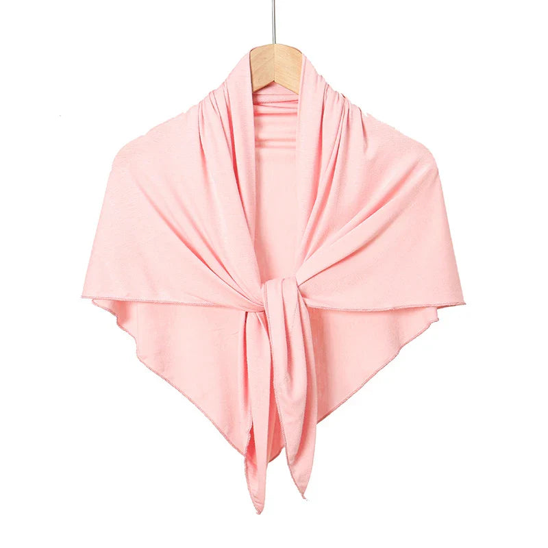 Hijab triangle uni femme – foulard léger et doux style turban